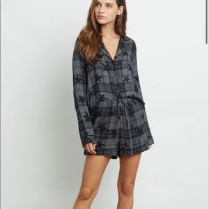 Rails LA Pajama Set - KELLEN - CHARCOAL JET STARS